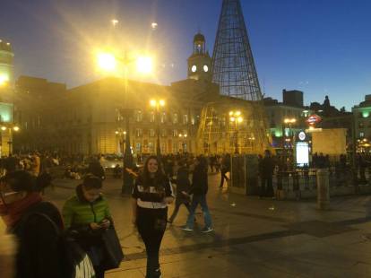 Puerta del Sol - the very centre of Madrid